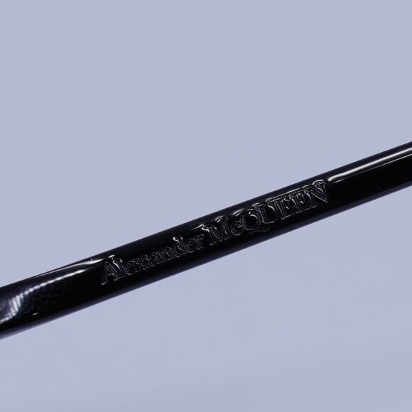 Alexander McQueen AM0317S 001 Geometric Sunglasses – Black/Grey - Picture 9 of 11